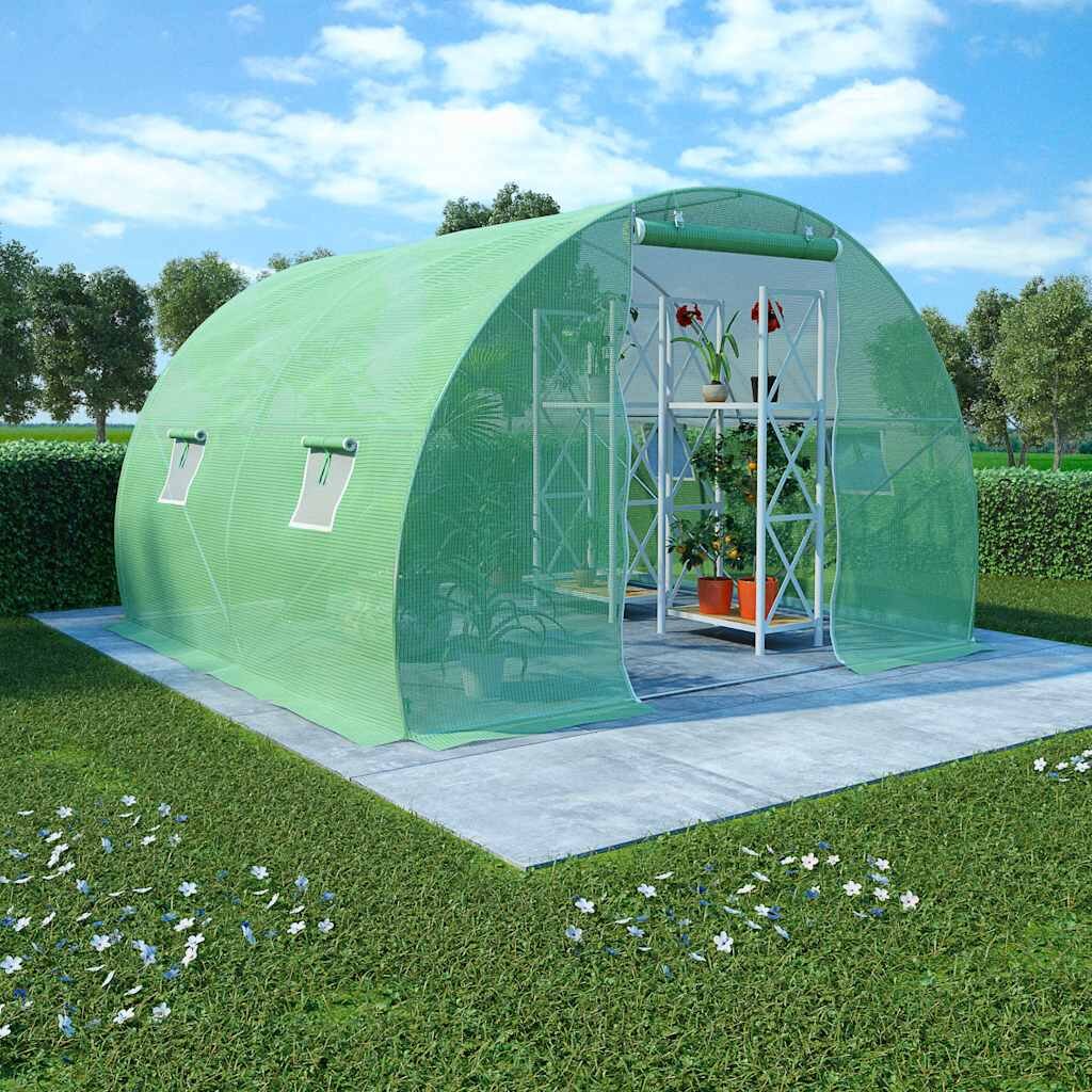 vidaXL Оранжерия 6 м² 3x2x2 м