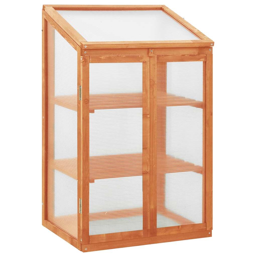 vidaXL Оранжерия 60x45x100 см чамово дърво