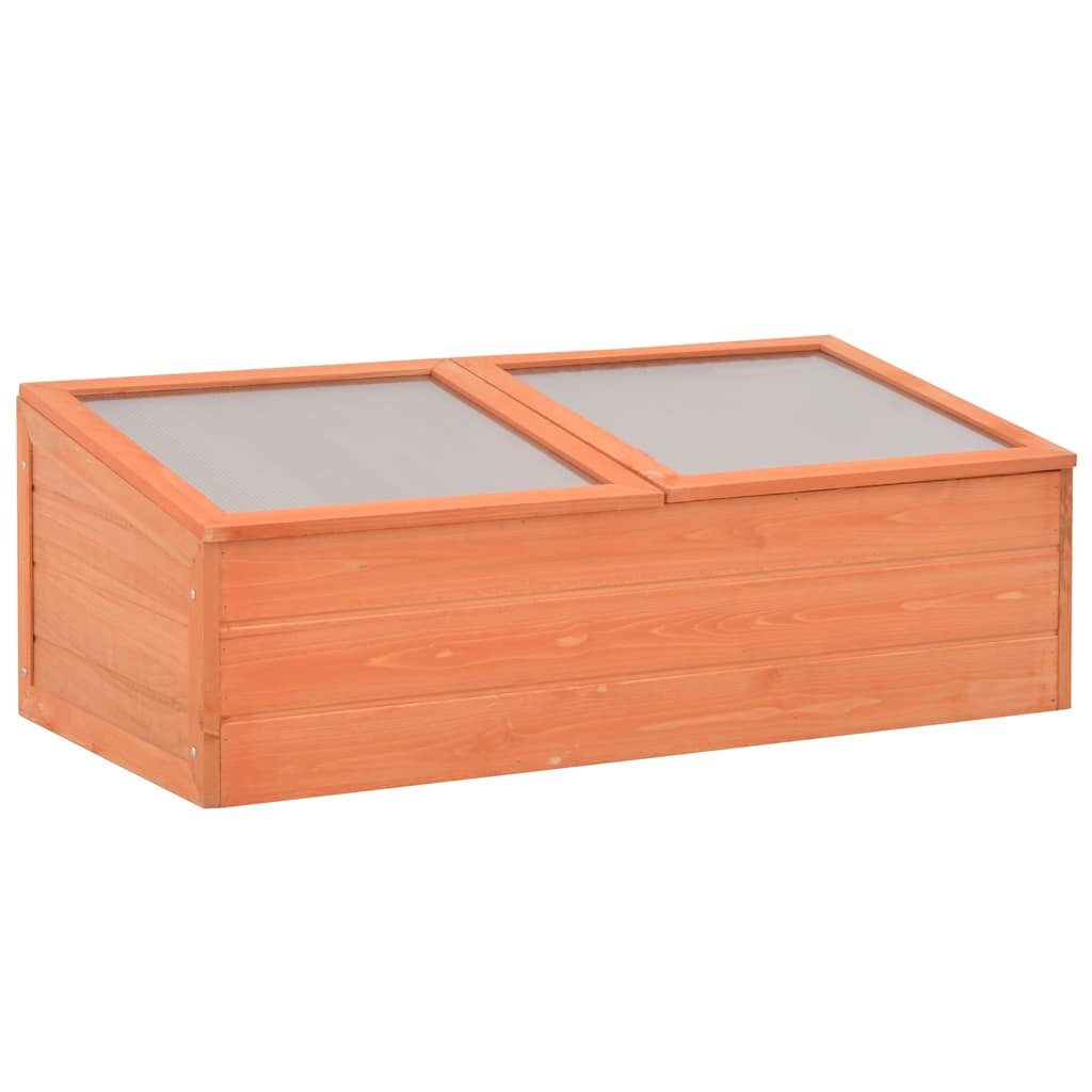 vidaXL Оранжерия дърво 100x50x34 см
