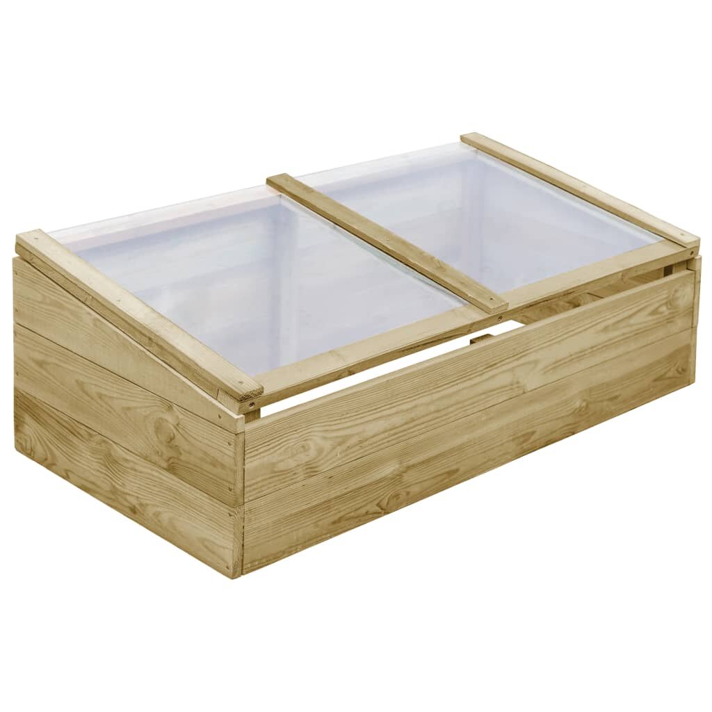 vidaXL Оранжерия импрегниран бор 100x50x35 см