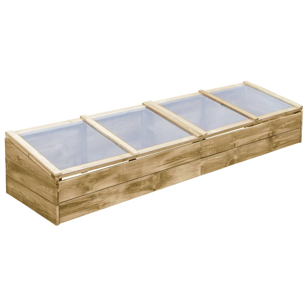 vidaXL Оранжерия импрегниран бор 200x50x35 см