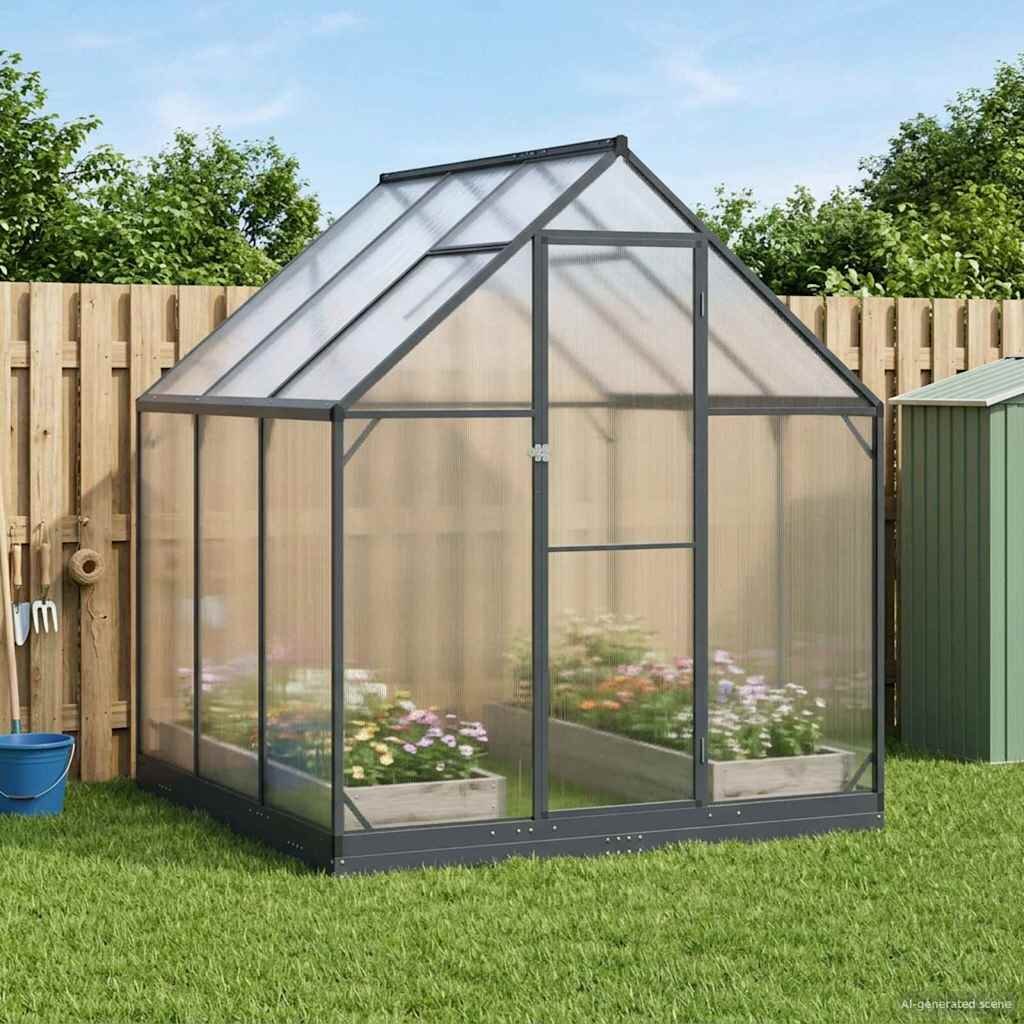 vidaXL Оранжерия за градина 1835 x 1835 x 207 см
