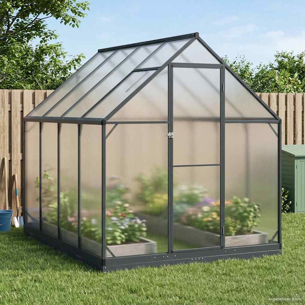 vidaXL Оранжерия за градина 1835 x 2435 x 207 см