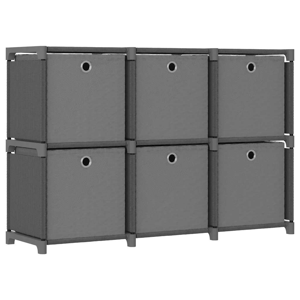 vidaXL Органайзер с 6 отделения с кутии сив 103x30x725 см плат