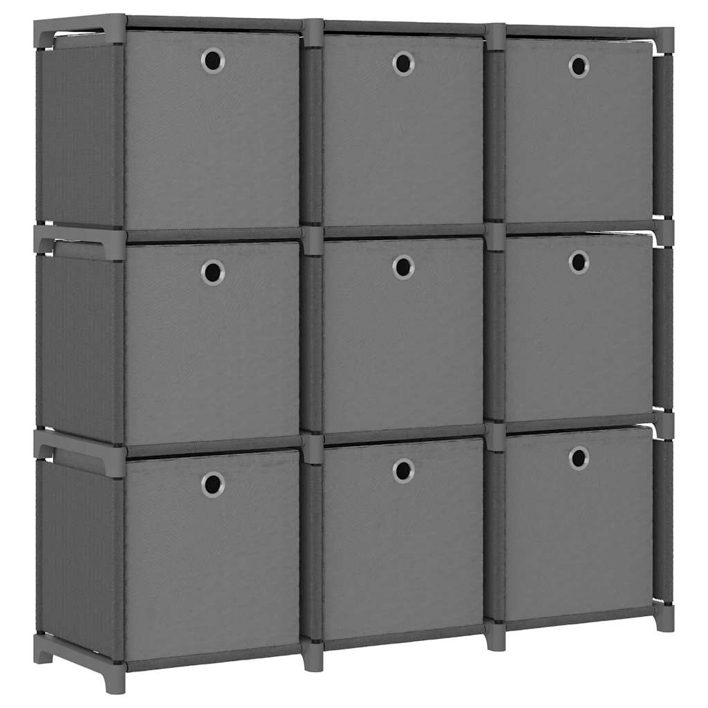 vidaXL Органайзер с 9 отделения с кутии сив 103x30x1075 см плат
