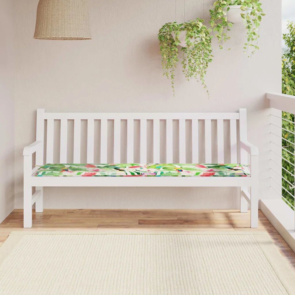 vidaXL Пад за пейка Оксфордска тъкан Многоцветен 180 x 50 x 3 cm