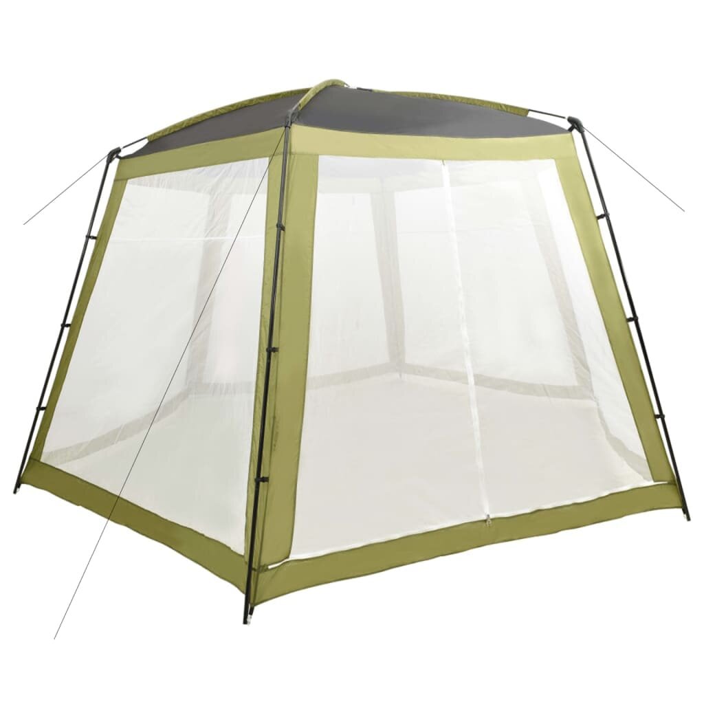 vidaXL Палатка за басейн текстил 500x433x250 см зелена