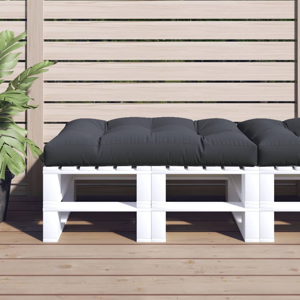 vidaXL Палетна възглавница антрацит 120x80x12 см текстил
