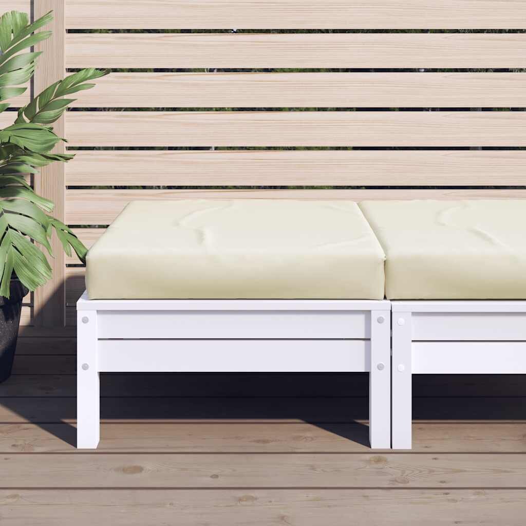 vidaXL Палетна възглавница кремава 60x60x95 см Оксфорд плат