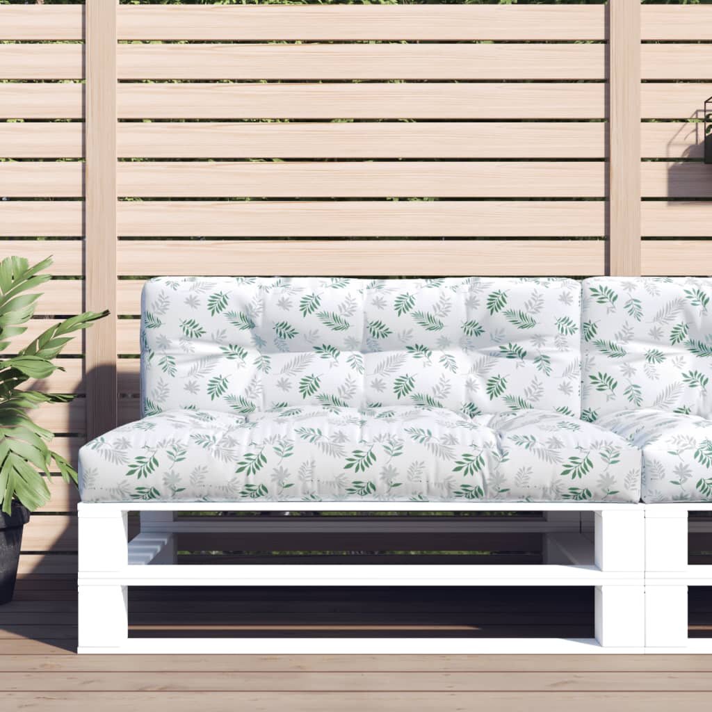 vidaXL Палетна възглавница на листа 120x40x12 см текстил