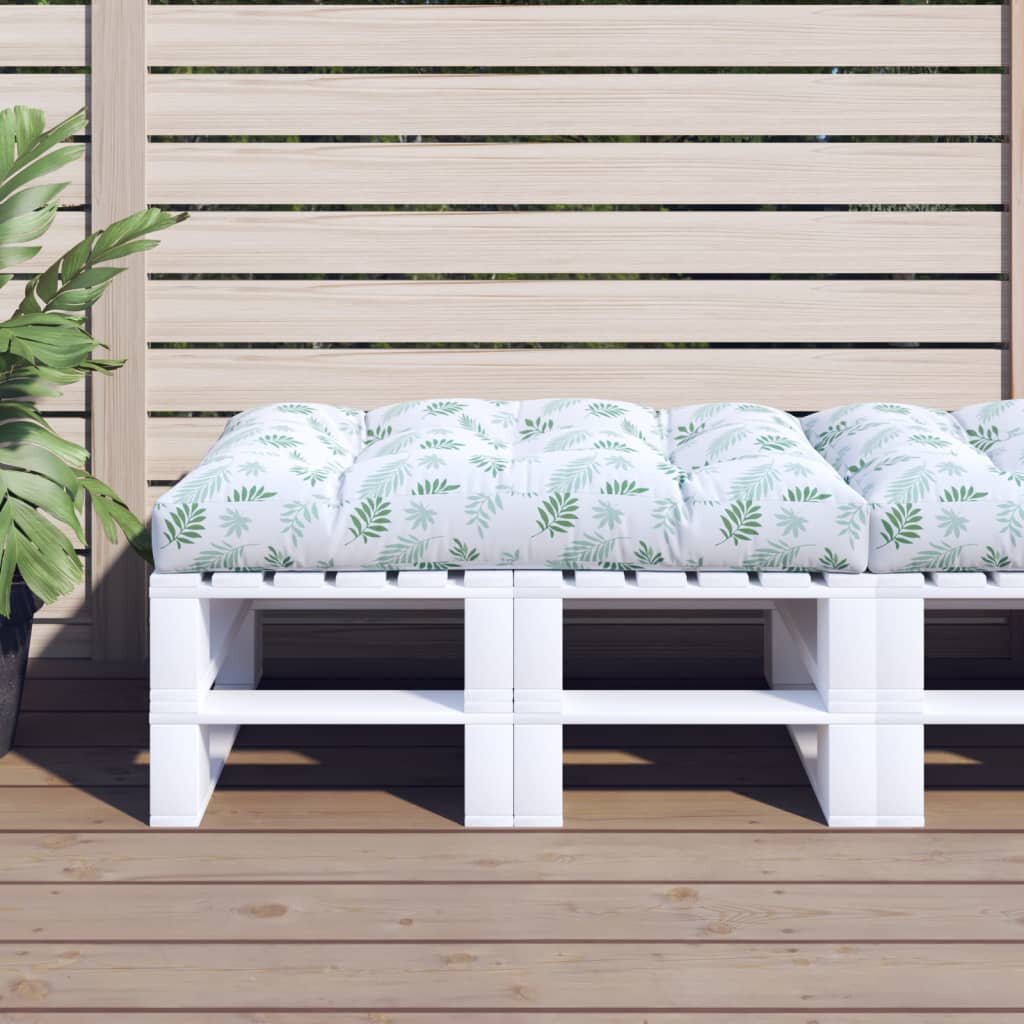 vidaXL Палетна възглавница на листа 120x80x12 см текстил