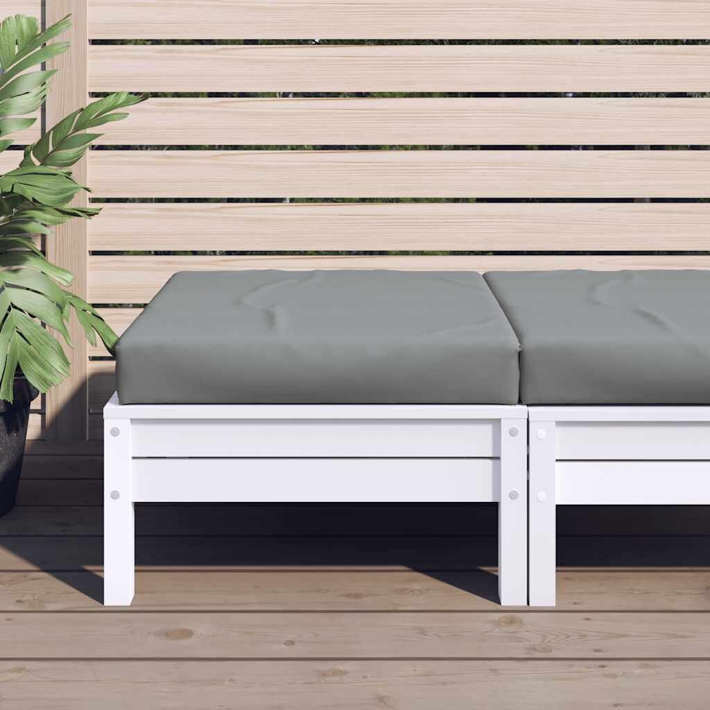 vidaXL Палетна възглавница сива 60x60x95 см Оксфорд плат