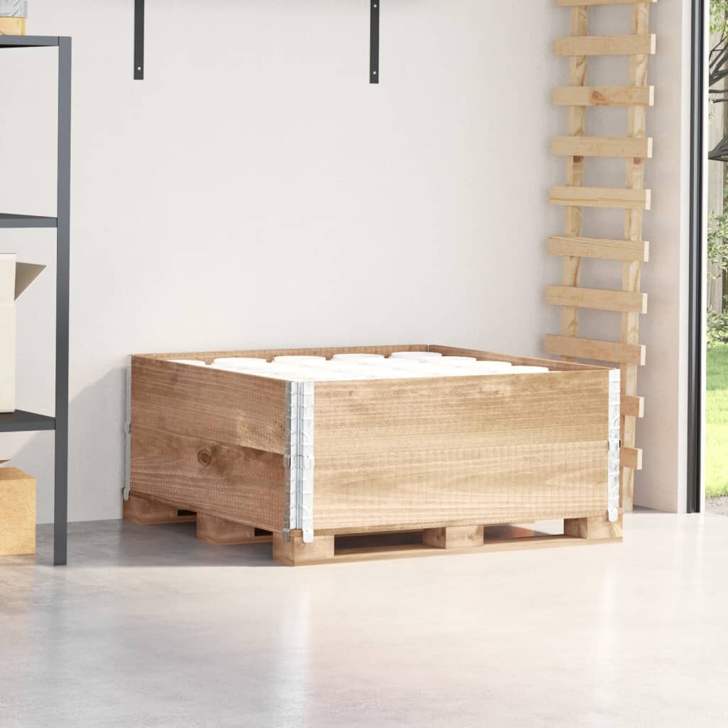 vidaXL Палетни страници 2 бр 100x100 см борова дървесина масив