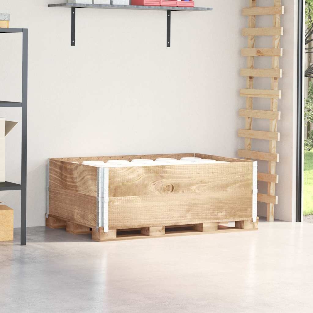 vidaXL Палетни страници 2 бр 120x80 см борова дървесина масив