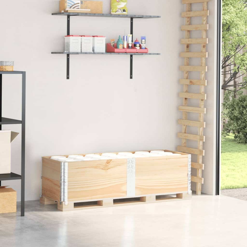 vidaXL Палетни страници 2 бр 150x50 см борова дървесина масив