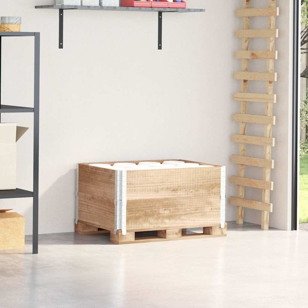 vidaXL Палетни страници 2 бр 80x60 см борова дървесина масив