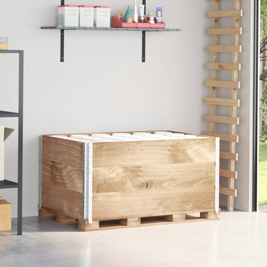 vidaXL Палетни страници 3 бр 120x80 см борова дървесина масив