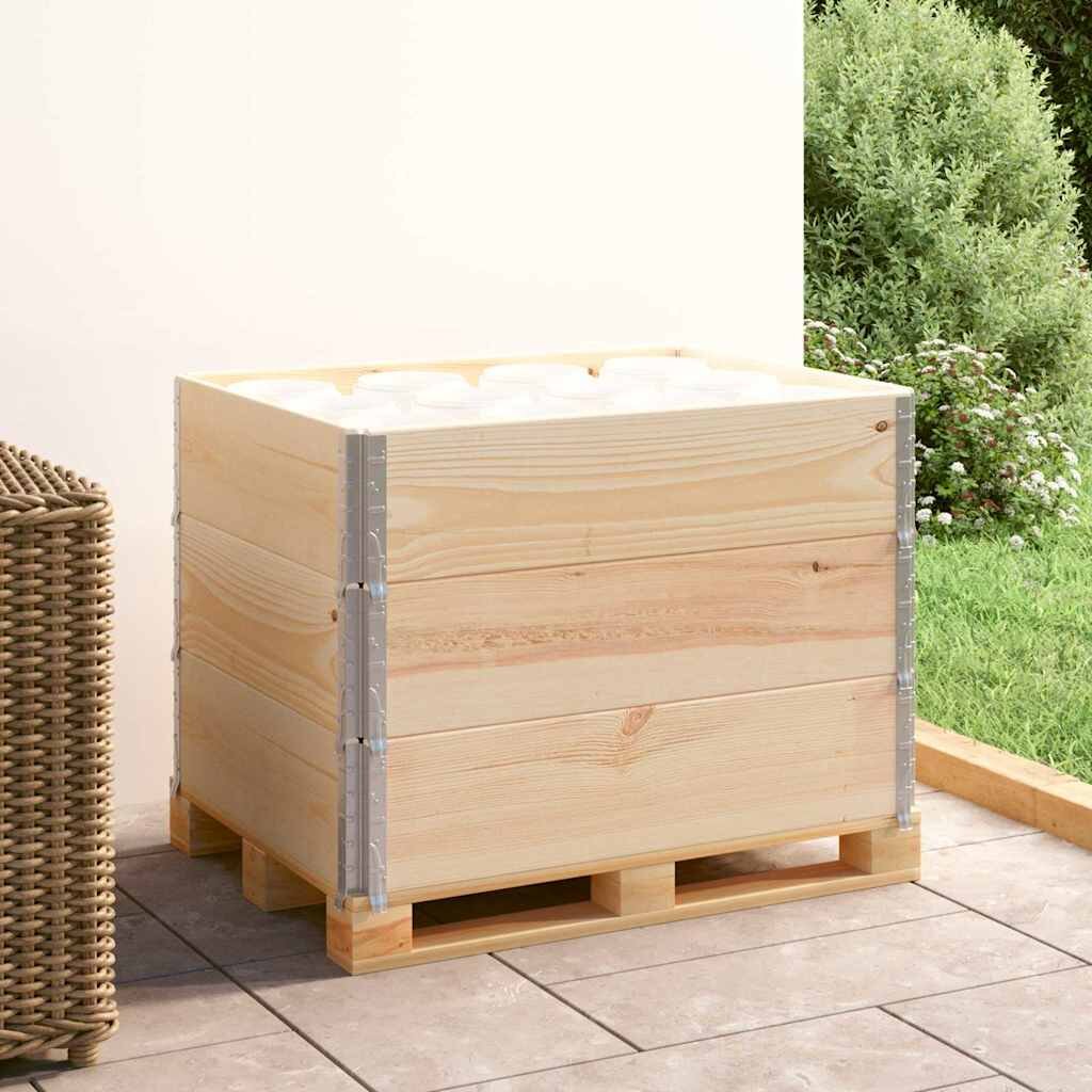 vidaXL Палетни страници 3 бр 60x80 см борова дървесина масив