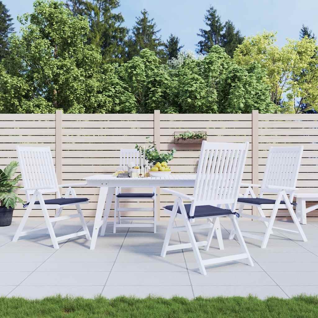 vidaXL Палетни възглавници 4 бр нейви сини 40x40x3 см Оксфорд плат