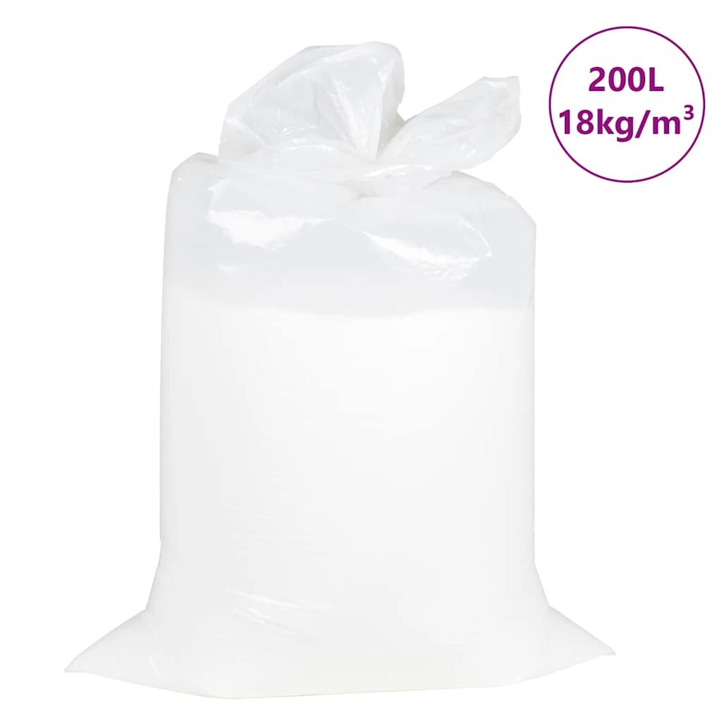 vidaXL Пълнеж за торбички EPS 200 L Бял 18 kg/m³