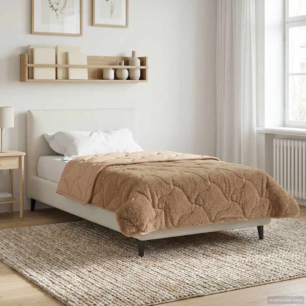 vidaXL Пълно годишно юрганче 155 x 220 cm Не Таупе Дишащo