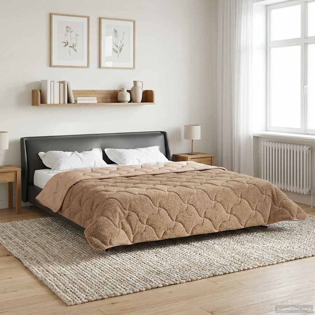vidaXL Пълно годишно юрганче 220 x 240 cm Не Таупе Дишащo