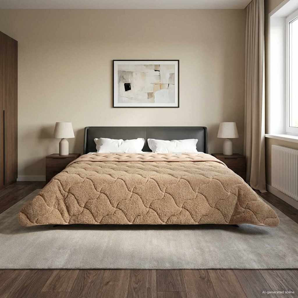 vidaXL Пълно годишно юрганче 220 x 260 cm Не Таупе Дишащo