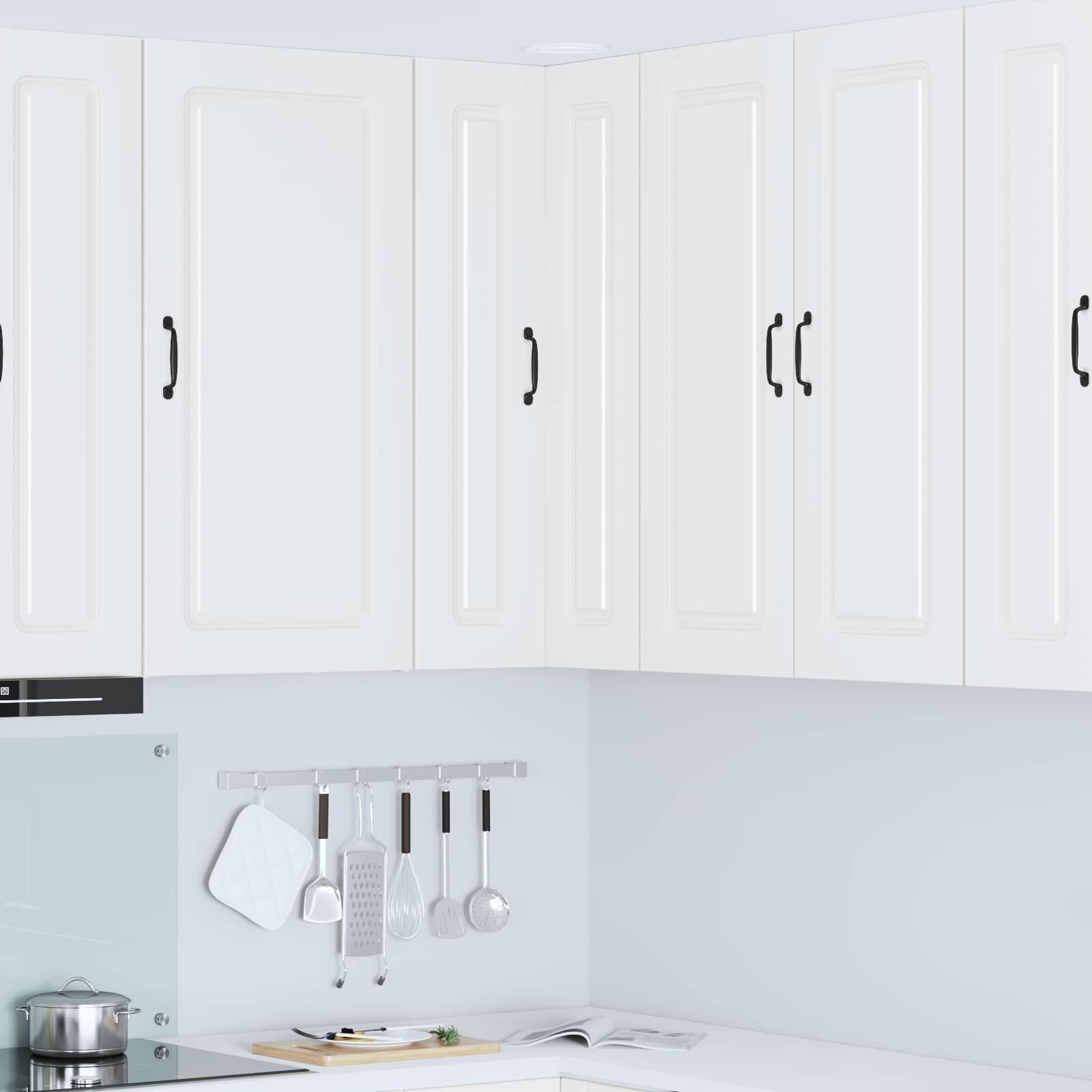 vidaXL Панел за миялна машина Kalmar Бяло 57 x 57 x 100 см