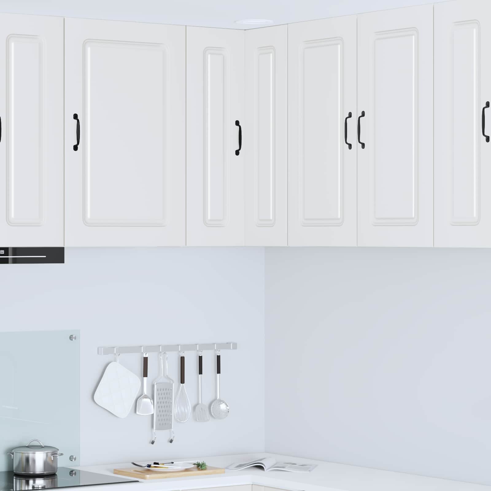 vidaXL Панел за миялна машина Kalmar Бяло 57 x 57 x 80 см
