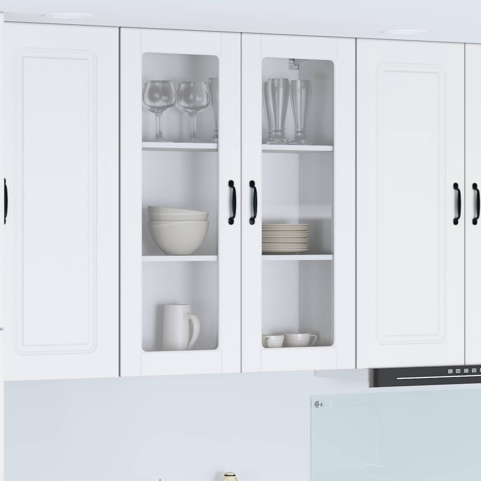 vidaXL Панел за миялна машина Kalmar Бяло 80 x 31 x 100 см