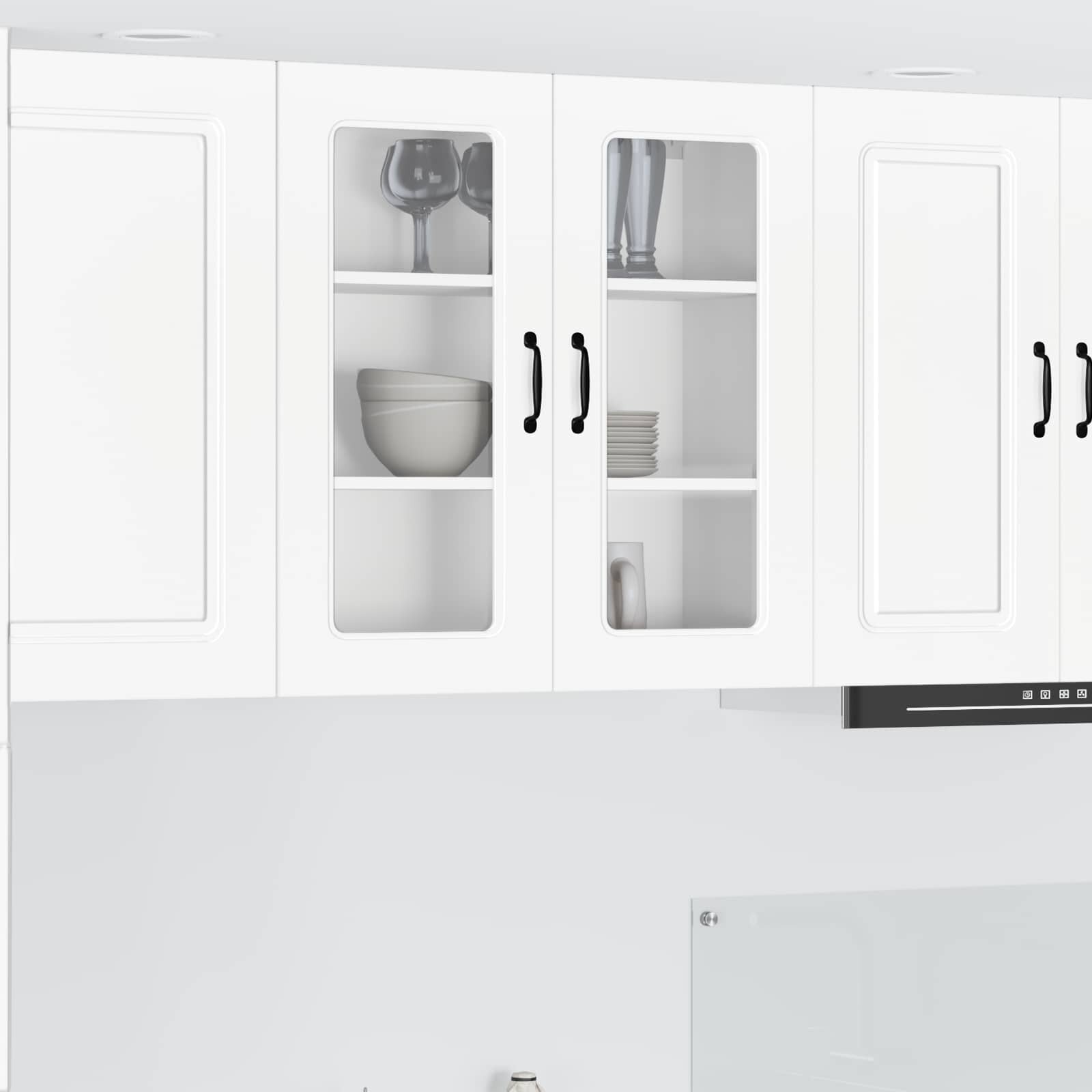 vidaXL Панел за миялна машина Kalmar Бяло 80 x 31 x 80 см
