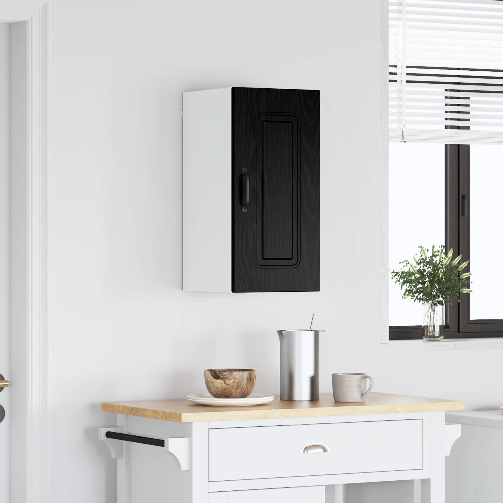 vidaXL Панел за миялна машина Kalmar Черния дъб 30 x 31 x 60 см