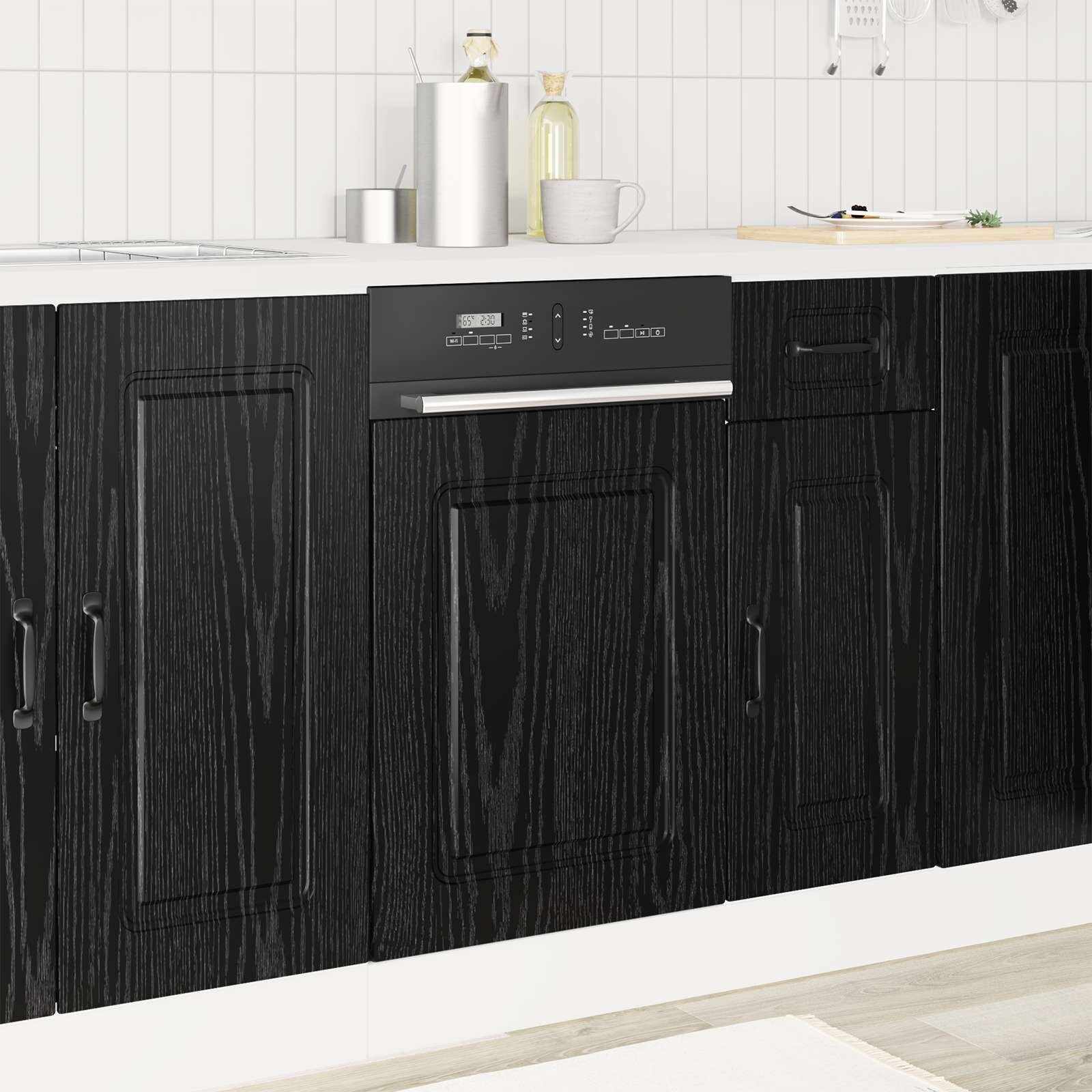 vidaXL Панел за миялна машина Kalmar Черния дъб 45 x 15 x 57 см