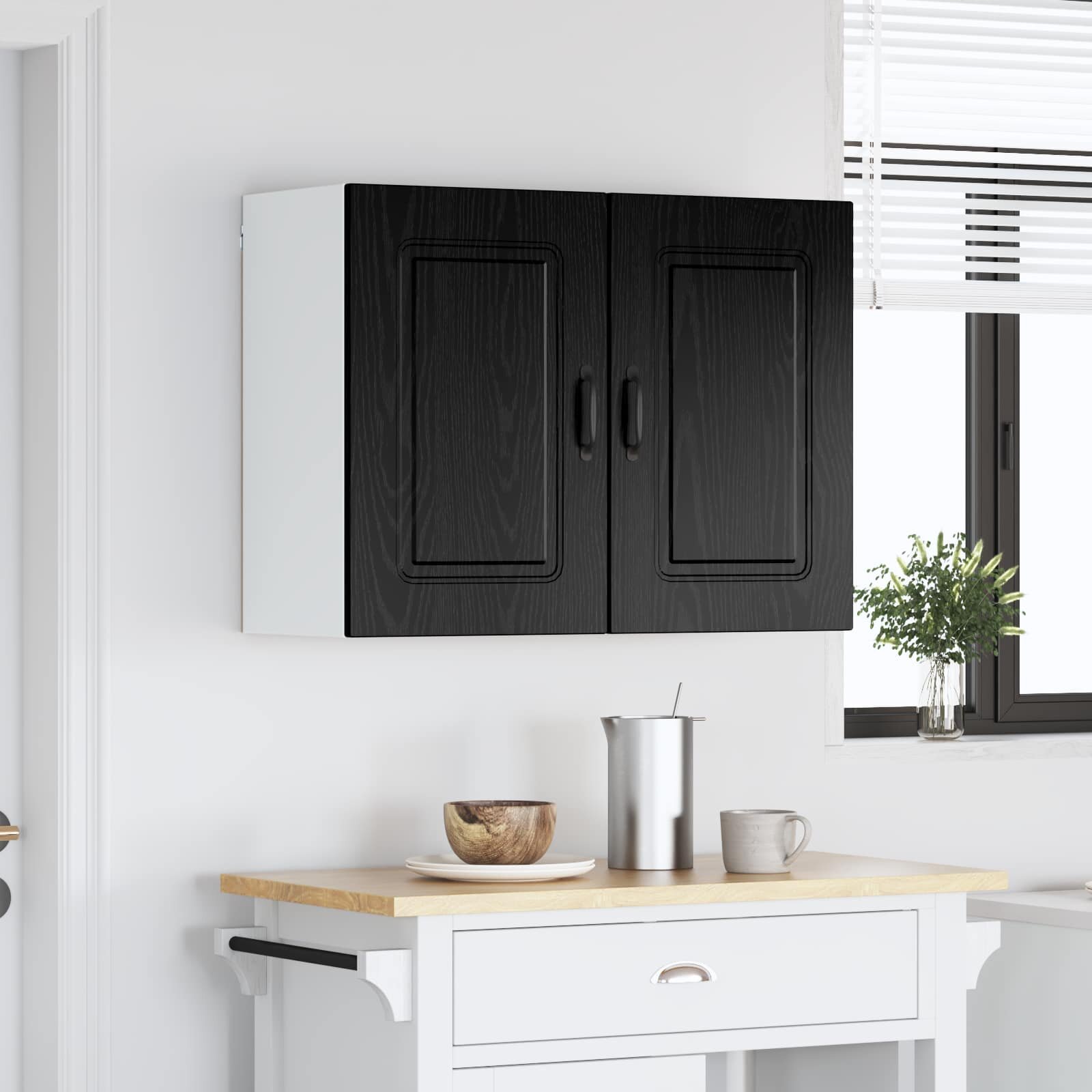 vidaXL Панел за миялна машина Kalmar Черния дъб 80 x 31 x 60 см