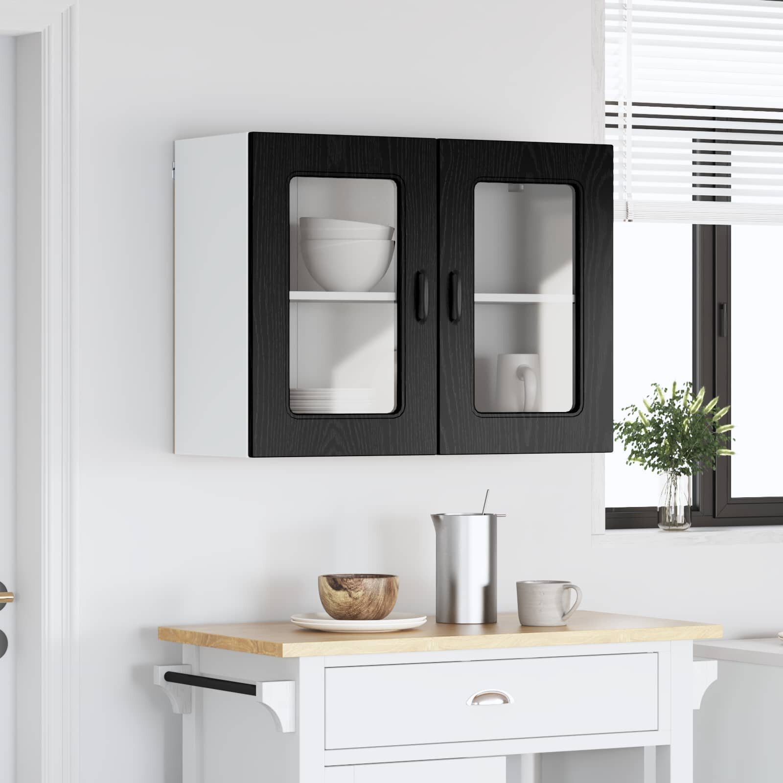 vidaXL Панел за миялна машина Kalmar Черния дъб 80 x 31 x 60 см