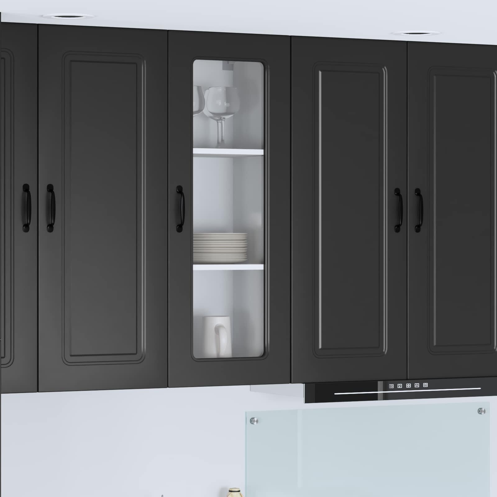 vidaXL Панел за миялна машина Kalmar Черно 40 x 31 x 100 см