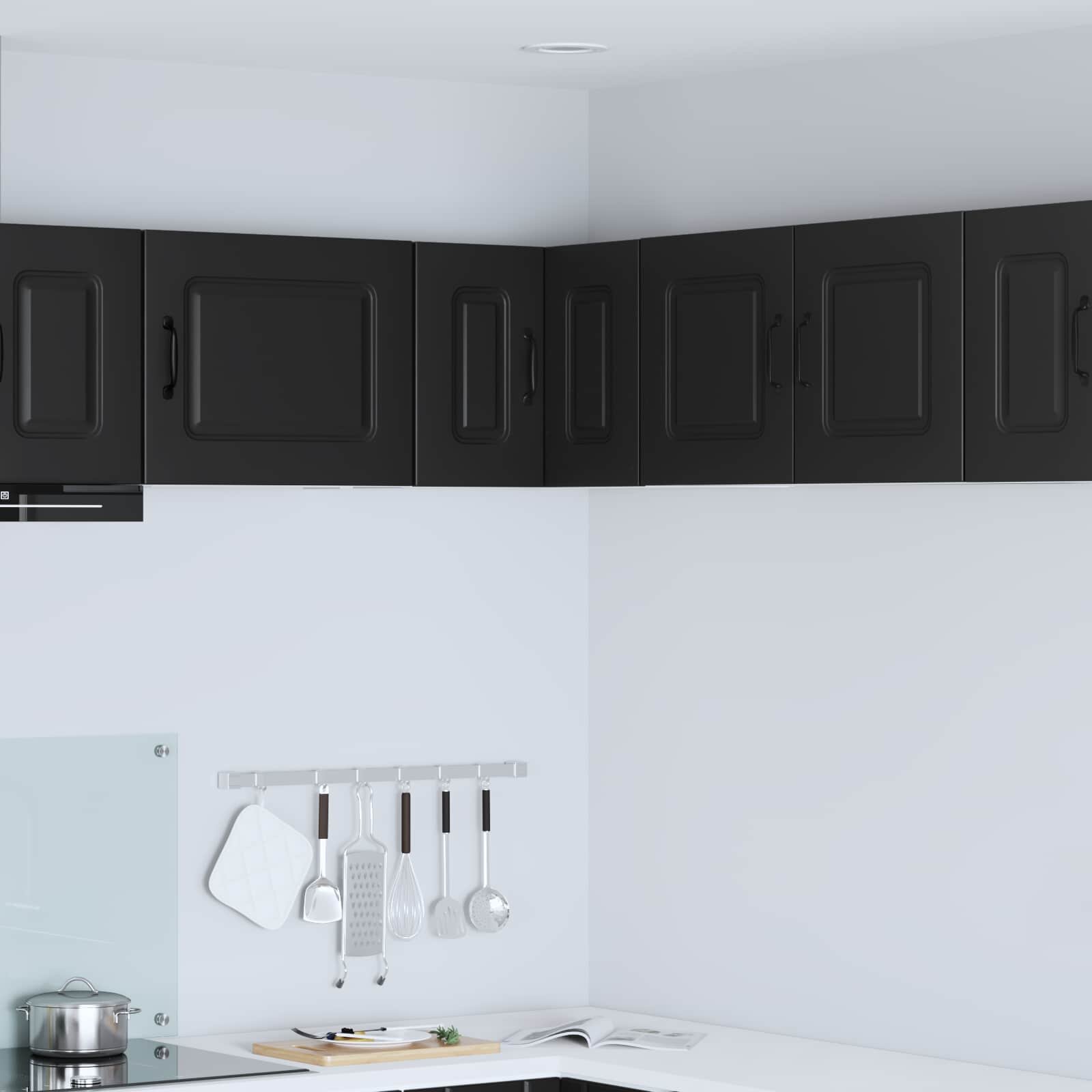 vidaXL Панел за миялна машина Kalmar Черно 57 x 57 x 40 см