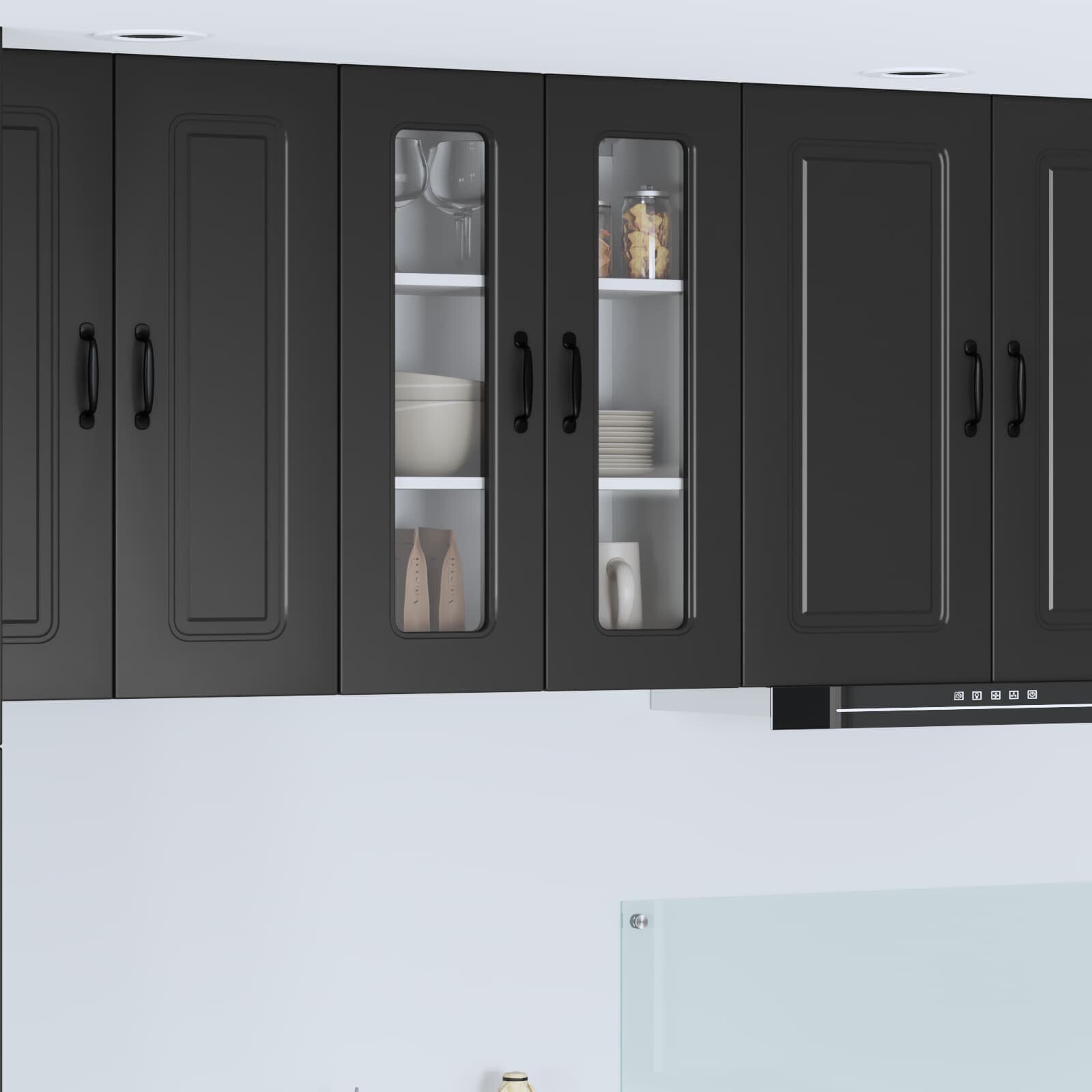 vidaXL Панел за миялна машина Kalmar Черно 60 x 31 x 80 см