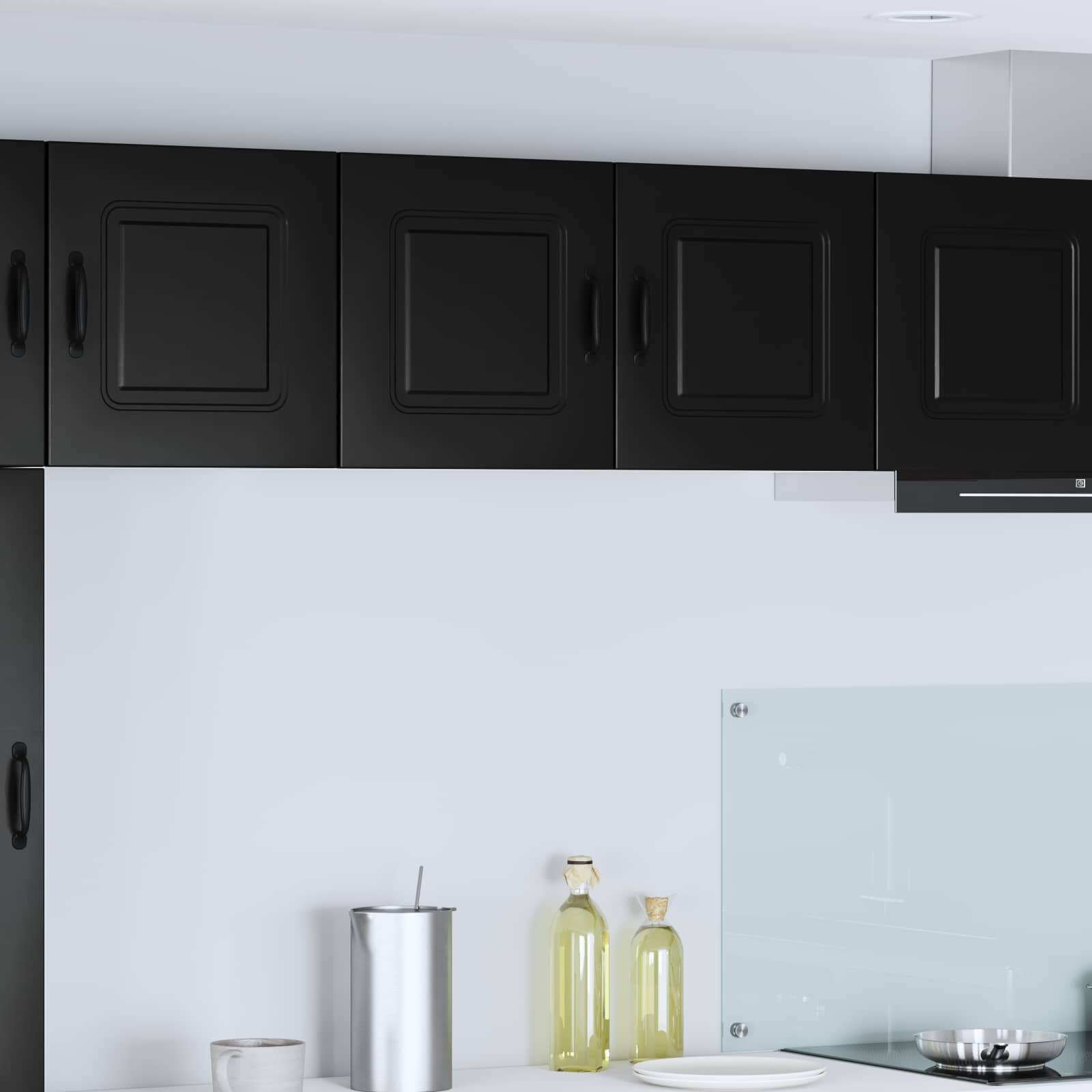 vidaXL Панел за миялна машина Kalmar Черно 80 x 31 x 40 см