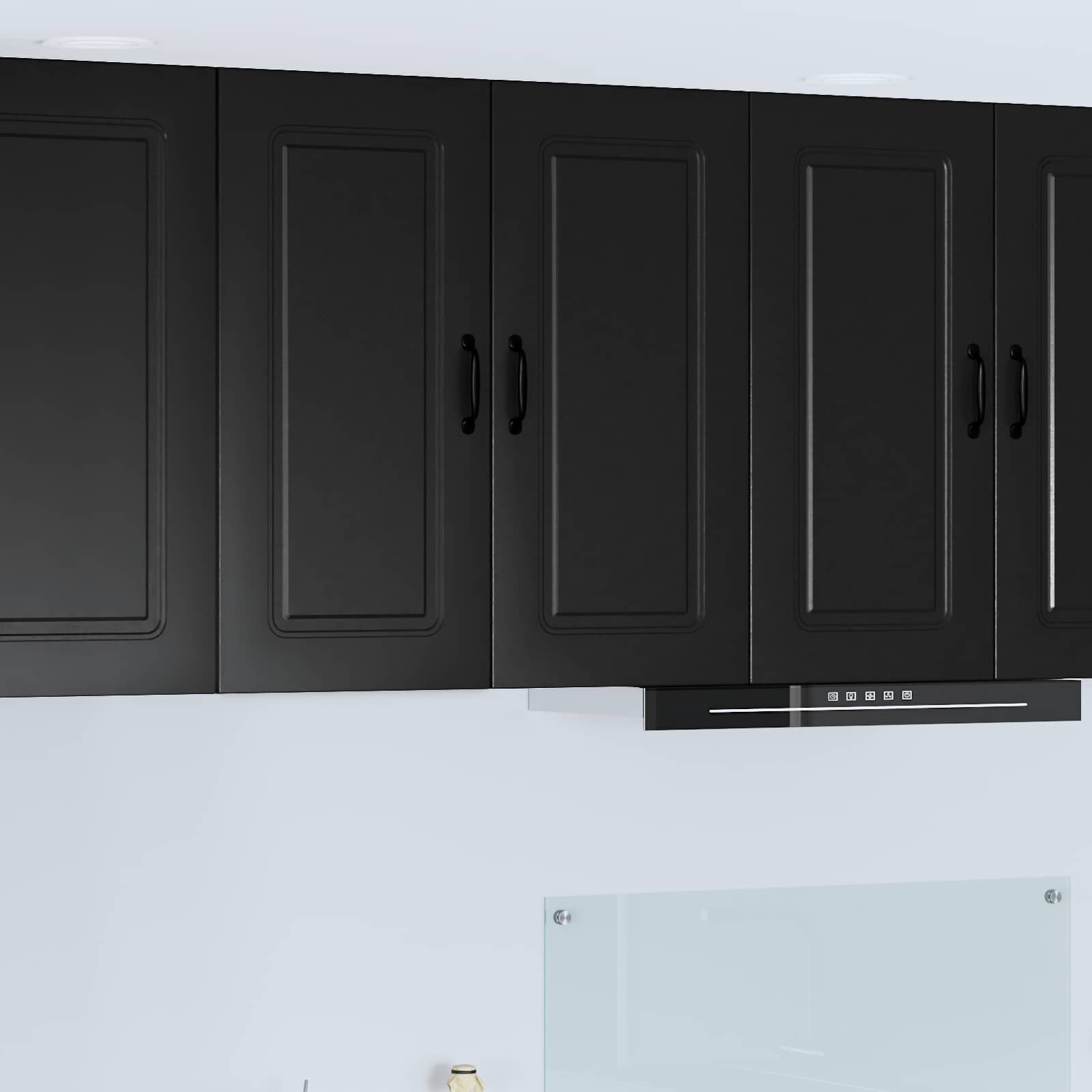vidaXL Панел за миялна машина Kalmar Черно 80 x 31 x 80 см