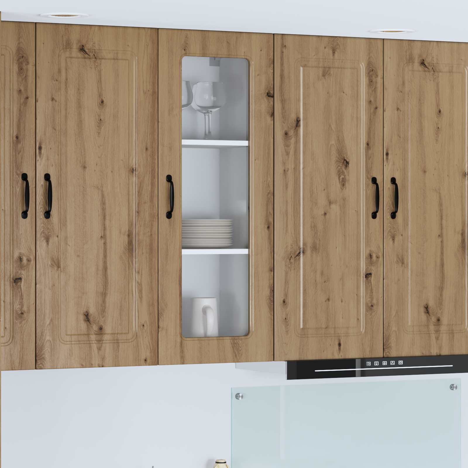 vidaXL Панел за миялна машина Kalmar Дъб 40 x 31 x 100 см