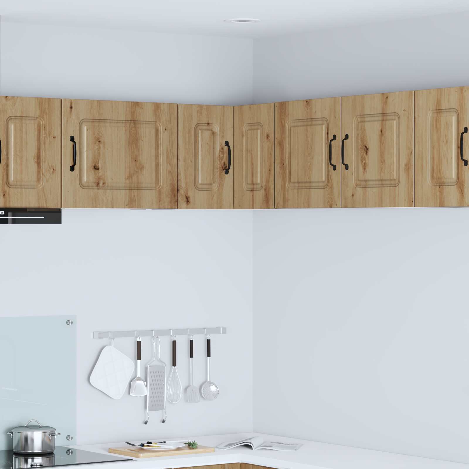 vidaXL Панел за миялна машина Kalmar Дъб 57 x 57 x 40 см