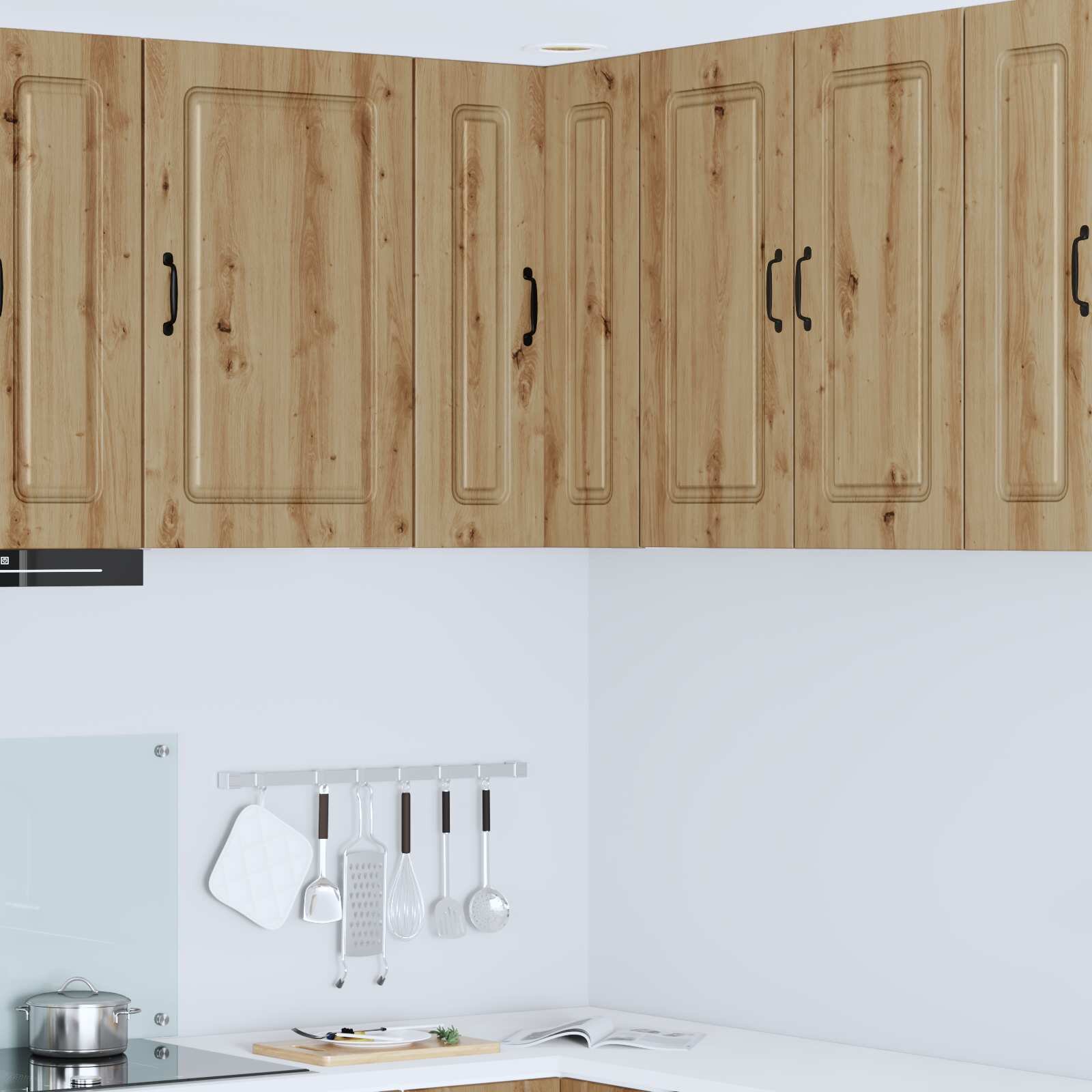 vidaXL Панел за миялна машина Kalmar Дъб 57 x 57 x 80 см