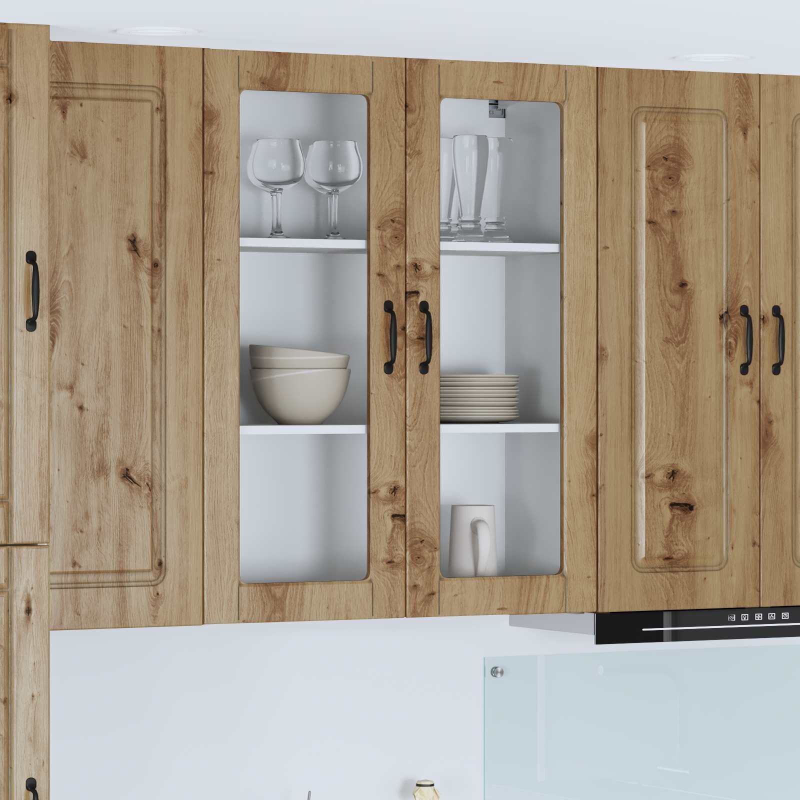 vidaXL Панел за миялна машина Kalmar Дъб 80 x 31 x 100 см