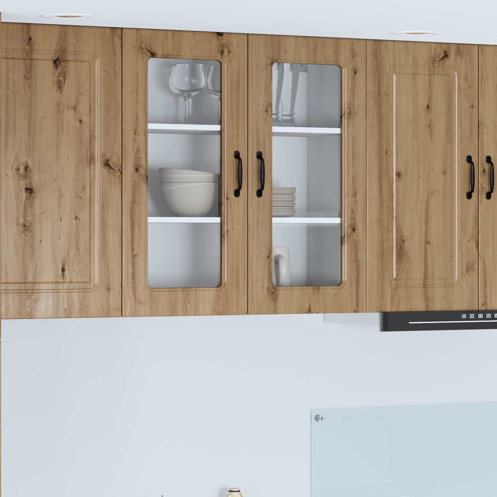 vidaXL Панел за миялна машина Kalmar Дъб 80 x 31 x 80 см