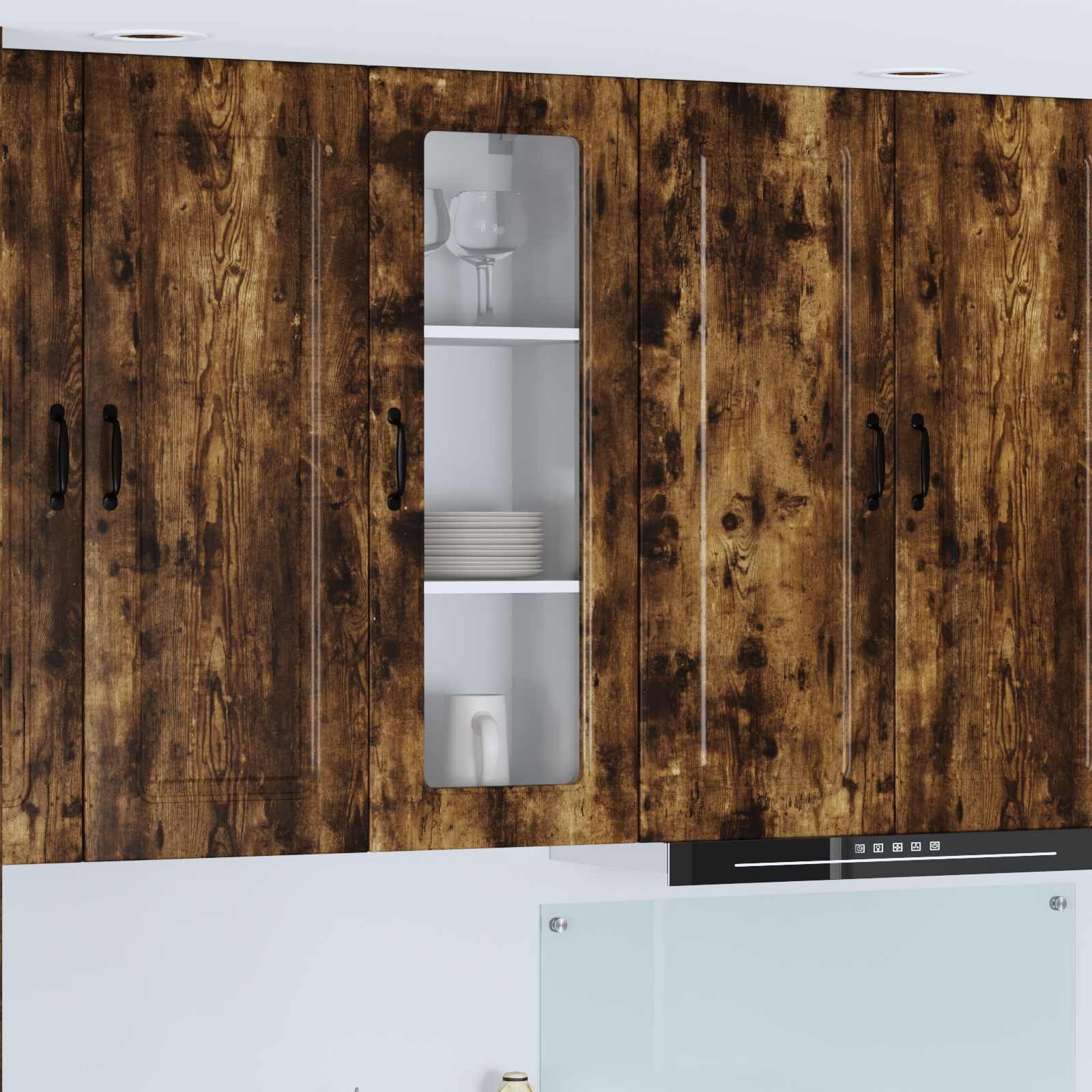 vidaXL Панел за миялна машина Kalmar Димян дъб 40 x 31 x 100 см