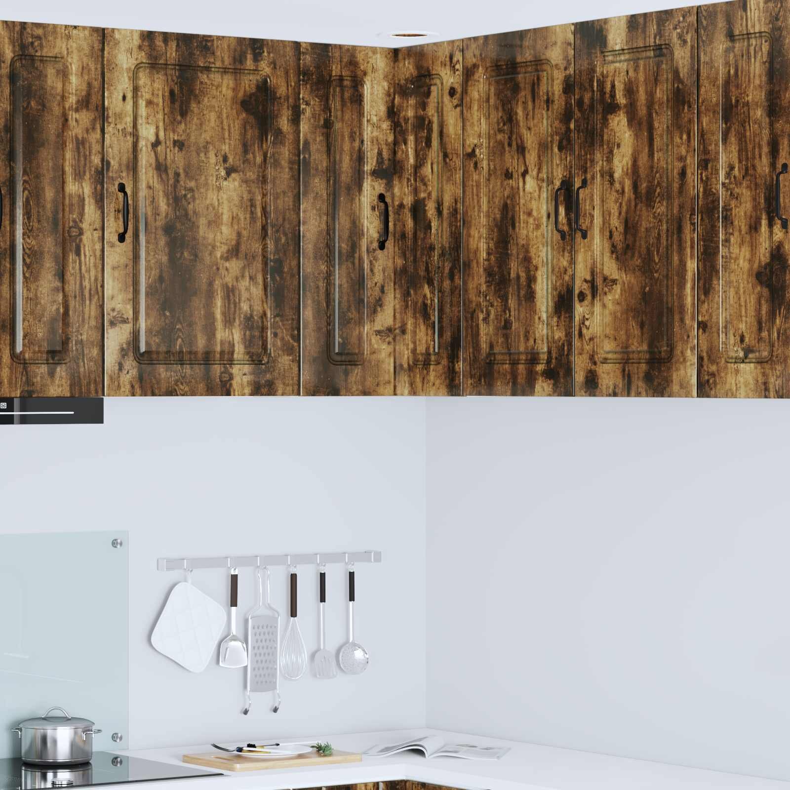 vidaXL Панел за миялна машина Kalmar Димян дъб 57 x 57 x 80 см