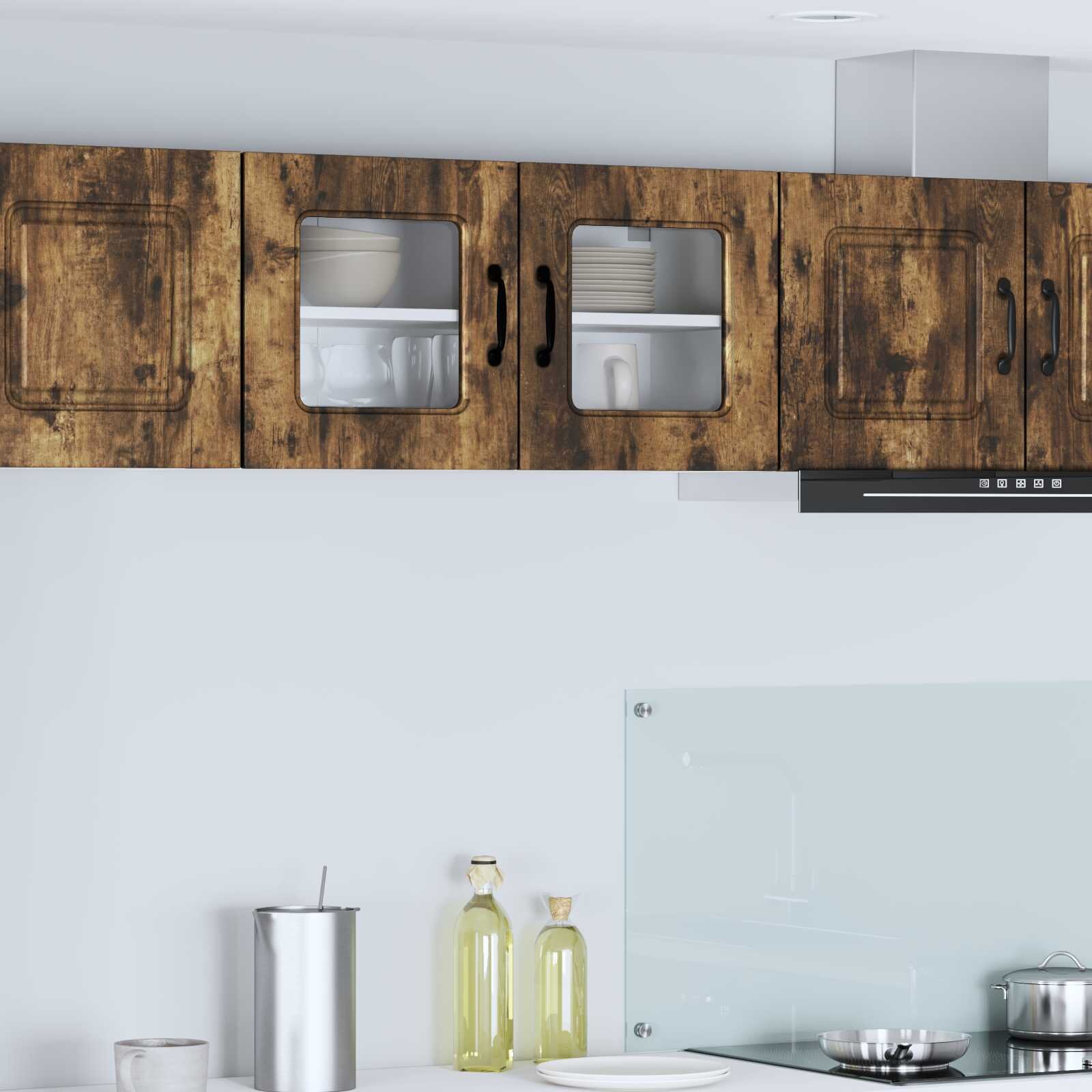 vidaXL Панел за миялна машина Kalmar Димян дъб 80 x 31 x 40 см