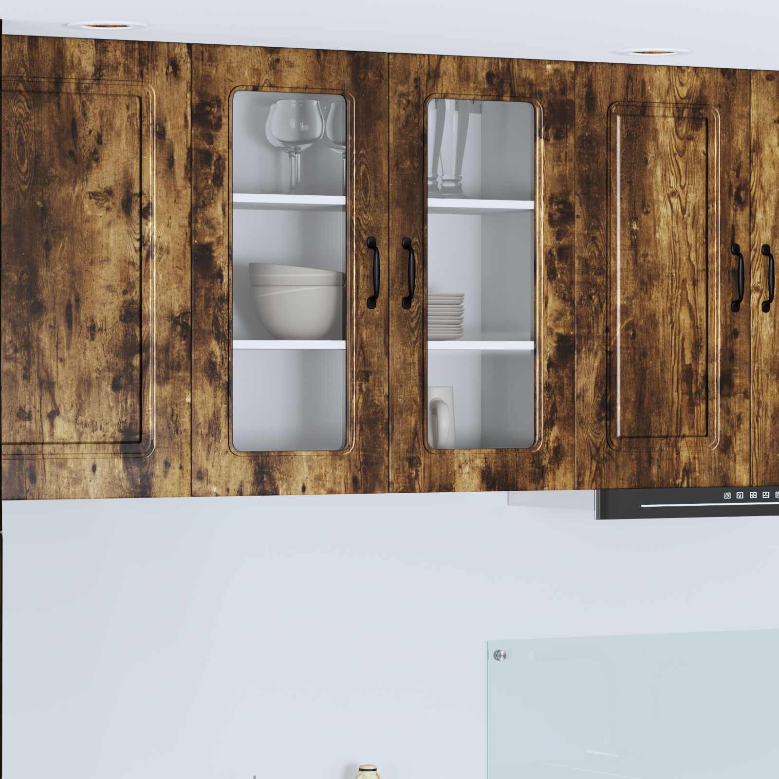 vidaXL Панел за миялна машина Kalmar Димян дъб 80 x 31 x 80 см