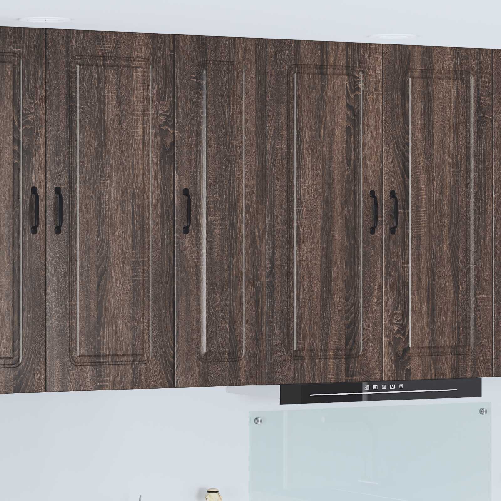 vidaXL Панел за миялна машина Kalmar Кафяв дъб 30 x 31 x 100 см